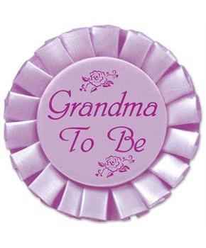 Grandma To Be Satin Button