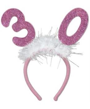 "30" Glittered Boppers w/Marabou