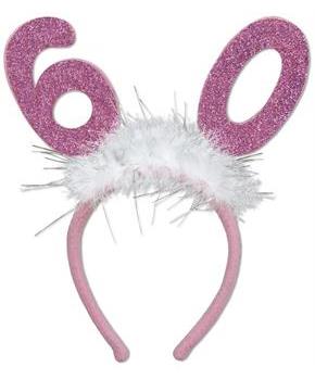 "60" Glittered Boppers w/Marabou