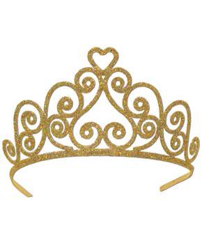 Glittered Metal Tiara