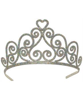 Glittered Metal Tiara