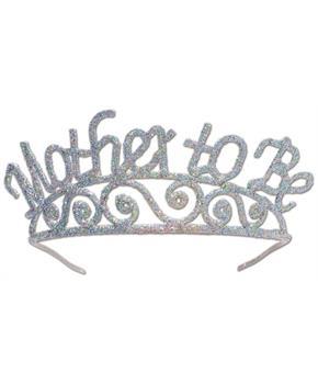 Glittered Metal Mother To Be Tiara