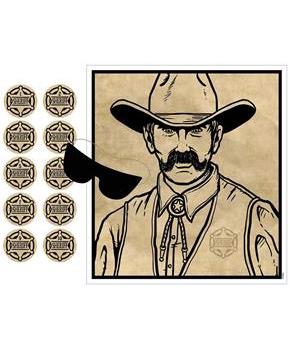 Pin The Badge On The Sheriff Game