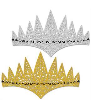 Glittered Laser Cut Tiaras