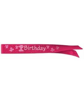 "1st" Birthday Satin Sash