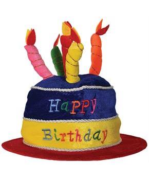 Plush Birthday Cake Hat