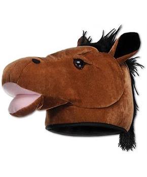 Plush Horse Head Hat