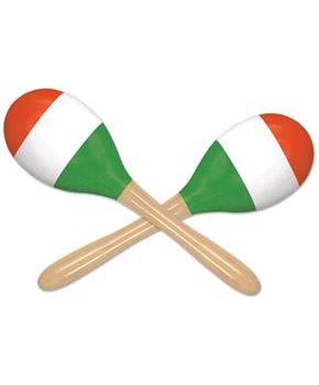 Red, White & Green Maracas