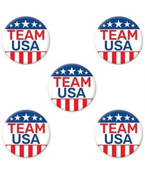 Team USA Party Buttons