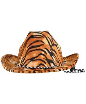 Tiger Print Cowboy Hat