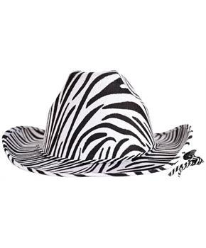 Zebra Print Cowboy Hat