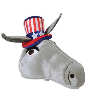 Plush Patriotic Donkey Hat