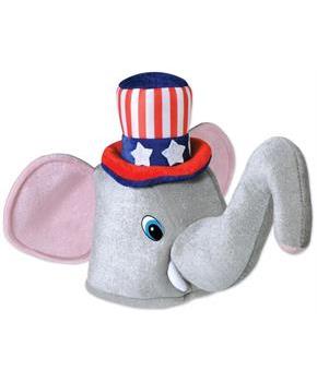 Plush Patriotic Elephant Hat