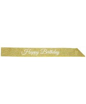 Happy Birthday Glittered Sash