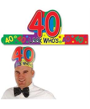 Look Who's "40" Headband