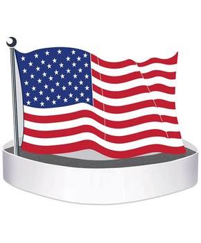 American Flag Headband