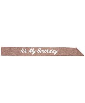 It's My Birthday Glittered Sash