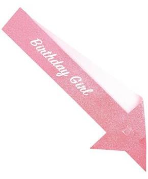 Birthday Girl Glittered Sash