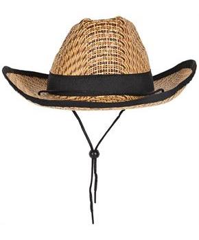 Western Cowboy Hat w/Black Trim & Band