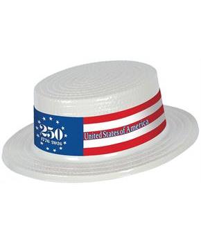 White Plastic Skimmer w/Semiquin Band