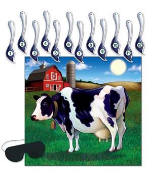 Pin The Tail On The Cow Game