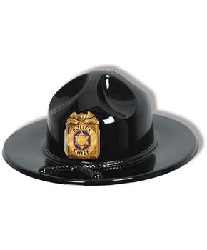 Black Plastic Trooper Hat