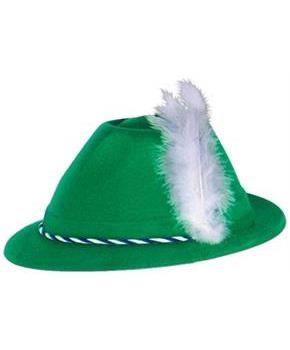 Green Velour Tyrolean Hat