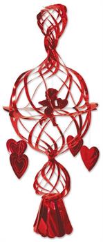 Metallic Cupid & Heart