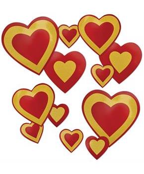 Glittered Heart Cutouts