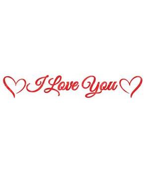 Foil I Love You Streamer