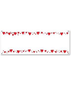 Hearts Sign Banner