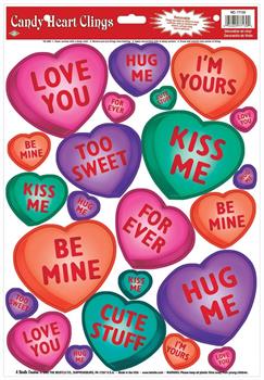 Candy Heart Clings
