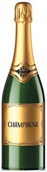 Champagne Bottle Stand-Up