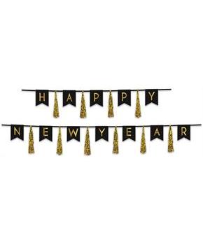 Happy New Year Tassel Streamer
