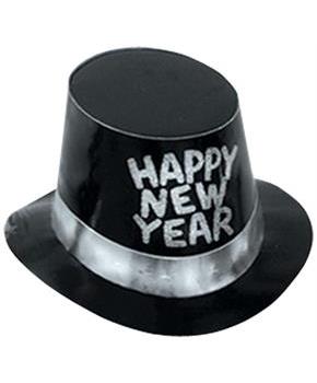 Black Hi-Hat w/Glittered HNY