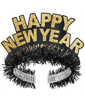 Pkgd Black & Gold HNY Regal Tiaras