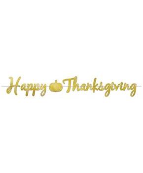Foil Happy Thanksgiving Streamer