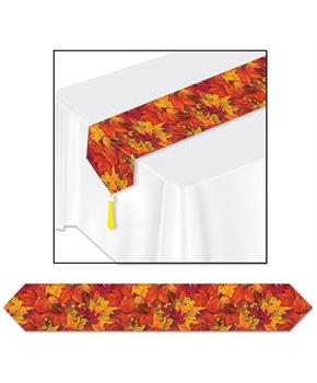 Printed Fall Leaf Table Runner