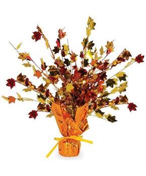 Fall Leaves Gleam 'N Burst Centerpiece