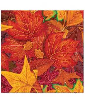 Fall Leaf Luncheon Napkins