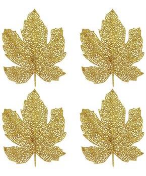 Glittered Fall Leaves