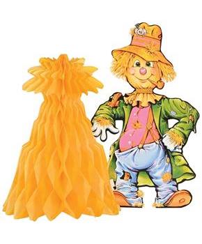 Scarecrow w/Tissue Cornshock Centerpiece