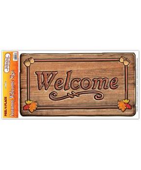 Autumn Welcome Sign Peel 'N Place