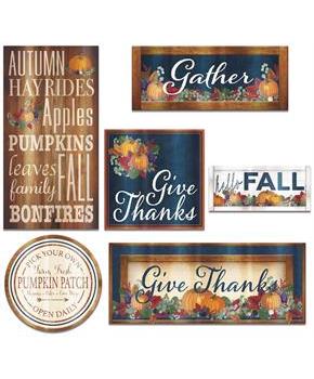 Foil Fall Thanksgiving Cutouts