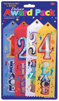 1st/2nd/3rd/4th Place Award Pack Ribbons
