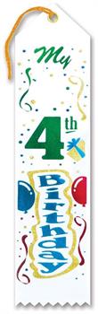 My"4th" Birthday Award Ribbon