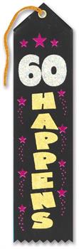 60 Happens Award Ribbon
