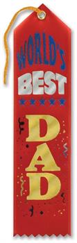 World's Best Dad Award Ribbon