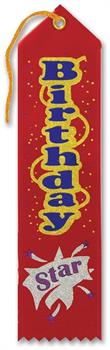 Birthday Star Award Ribbon