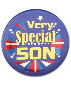 Very Special Son Satin Button